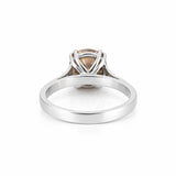 3.45ct DEW Champagne Moissanite Round Solitaire Ring