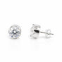 3.20 Ct Round Cut Lab Grown Diamond Stud Earrings VS1
