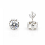 3.20 Ct Round Cut Lab Grown Diamond Stud Earrings VS1