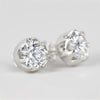 3.20 Ct Round Cut Lab Grown Diamond Stud Earrings VS1