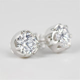 3.20 Ct Round Cut Lab Grown Diamond Stud Earrings VS1