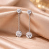 7.30 ct DEW Moissanite Drop Dangle Earrings Gift for Women Wife Anniversary Birthday Wedding