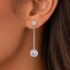 7.30 ct DEW Moissanite Drop Dangle Earrings Gift for Women Wife Anniversary Birthday Wedding