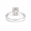Certified 3 ct DEW Round Cut Pink Moissanite Solitaire Ring in Gold Plated Vermeil