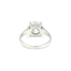3 ct DEW Round Cut White Moissanite Solitaire Ring In Gold Vermeil Certified