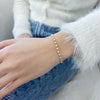 4Ct 100% GH/VS Natural Diamond Women Tennis Bracelet 14Kt Yellow Gold Bezel Set