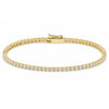 5.00Ct Certified Natural GH/VS Diamond Tennis Bracelet 14k Gold Birthday Gift