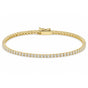 5.00Ct Certified Natural GH/VS Diamond Tennis Bracelet 14k Gold Birthday Gift