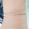 5.00Ct Certified Natural GH/VS Diamond Tennis Bracelet 14k Gold Birthday Gift