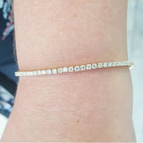 5.00Ct Certified Natural GH/VS Diamond Tennis Bracelet 14k Gold Birthday Gift