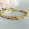 GH/VS Certified 4.99Ct Round Natural Diamond Tennis Bracelet 14k Yellow Gold