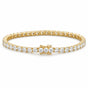 Valentine Special Gift Round Cut 5.40Ct Natural Diamond Tennis Bracelet 14k Gold