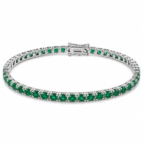 14k Yellow Gold 4.75Ct Round Natural Diamond Certified Exquisite Tennis Bracelet