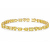 14k Gold Fancy Yellow Lab-Grown Diamond Multi Cut Women's Tennis Bracelet