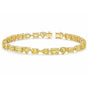 14k Gold Fancy Yellow Lab-Grown Diamond Multi Cut Women's Tennis Bracelet