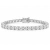 14K White Gold 7.00CT Round Cut Natural Diamond Tennis Bracelet Wedding Gift