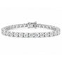 14K White Gold 7.00CT Round Cut Natural Diamond Tennis Bracelet Wedding Gift