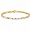 3.50Ct Round GH/VS Certified Natural Diamond Tennis Her Bracelet 14k Yellow Gold