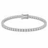 14k White Gold Sparkling Wedding Tennis Bracelet Certified Natural Diamond 6Ct