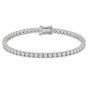14k White Gold Sparkling Wedding Tennis Bracelet Certified Natural Diamond 6Ct
