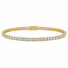 GH/VS Certified 6Ct Round Cut Sparkling Natural Diamond 14k Gold Tennis Bracelet