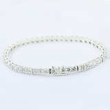 5Ct Round Cut GH/VS Natural Diamond Tennis Bracelet Birthday Gift 14k White Gold - Image 2 - GEMHUB