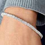 5Ct Round Cut GH/VS Natural Diamond Tennis Bracelet Birthday Gift 14k White Gold - Image 3 - GEMHUB