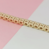 Women's Tennis Bracelet 14k Yellow Gold 4.20Ct Round Natural GH/VS Diamond - Image 3 - GEMHUB