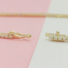 Women's Tennis Bracelet 14k Yellow Gold 4.20Ct Round Natural GH/VS Diamond - Image 4 - GEMHUB