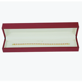 14k Gold Natural Orange Sapphire & Diamond Tennis Bracelet For Wedding Gift - Image 3 - GEMHUB