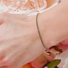 UGL Certified Natural Green Emerald Round Tennis Bracelet Daily Wear 14k Gold - Image 4 - GEMHUB