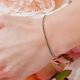UGL Certified Natural Green Emerald Round Tennis Bracelet Daily Wear 14k Gold - Image 4 - GEMHUB