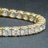 18k Yellow Gold 5.50Ct Round Certified Lab Grown/CVD Diamond Tennis Bracelet - Image 3 - GEMHUB