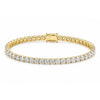 18k Yellow Gold 5.50Ct Round Certified Lab Grown/CVD Diamond Tennis Bracelet