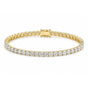 18k Yellow Gold 5.50Ct Round Certified Lab Grown/CVD Diamond Tennis Bracelet