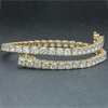 18k Yellow Gold 5.50Ct Round Certified Lab Grown/CVD Diamond Tennis Bracelet - Image 4 - GEMHUB