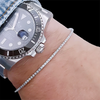 14k White Gold Natural Diamond Round 2.98CT Anniversary Gift Tennis Bracelet - Image 2 - GEMHUB