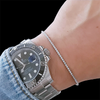 14k White Gold Natural Diamond Round 2.98CT Anniversary Gift Tennis Bracelet - Image 3 - GEMHUB