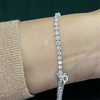 Certified Lab-Grown Diamond Birthday Propose Gift Tennis Bracelet 14k White Gold - Image 3 - GEMHUB