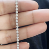 Certified Lab-Grown Diamond Birthday Propose Gift Tennis Bracelet 14k White Gold - Image 4 - GEMHUB