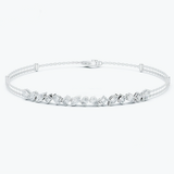 Fancy Charm Marquise Cut Natural Diamond Wedding Chain Tennis Bracelet 14k Gold - Image 2 - GEMHUB