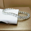 Luxury Bridal Tennis Bracelet Wedding Gift 14K White Gold Round Natural Diamond - Image 2 - GEMHUB