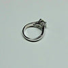 3.30 Ct Round Cut White Moissanite Halo Ring in Gift for Engagement 18K Gold Plated