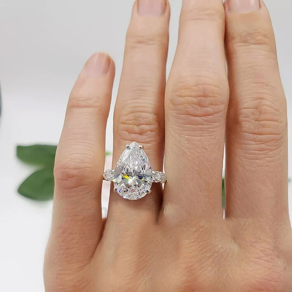 2.50 Ct Off White Moissanite Solitaire Ring in Birthday Gift Women 18K Gold Plated 18K Gold Plated