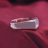 6.55 Ct Emerald Cut Off White Moissanite Ring – Bridal Special 18K Gold Plated Vermeil