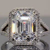 7.50 Ct Off White Treated Moissanite Ring Wedding Gift for Women 18K Gold Plated Ve 18K Gold Plated