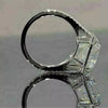 7.50 Ct Off White Treated Moissanite Ring Wedding Gift for Women 18K Gold Plated Ve 18K Gold Plated
