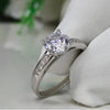 2.25 Ct White Moissanite Certified Ring – Engagement Gift for Her 18K Gold Plated V 18K Gold Plated