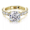 2.60 Ct Moissanite Ring in Great Shine Birthday Gift for Women 18K Gold Plated Verm 18K Gold Plated