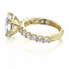 2.60 Ct Moissanite Ring in Great Shine Birthday Gift for Women 18K Gold Plated Verm 18K Gold Plated